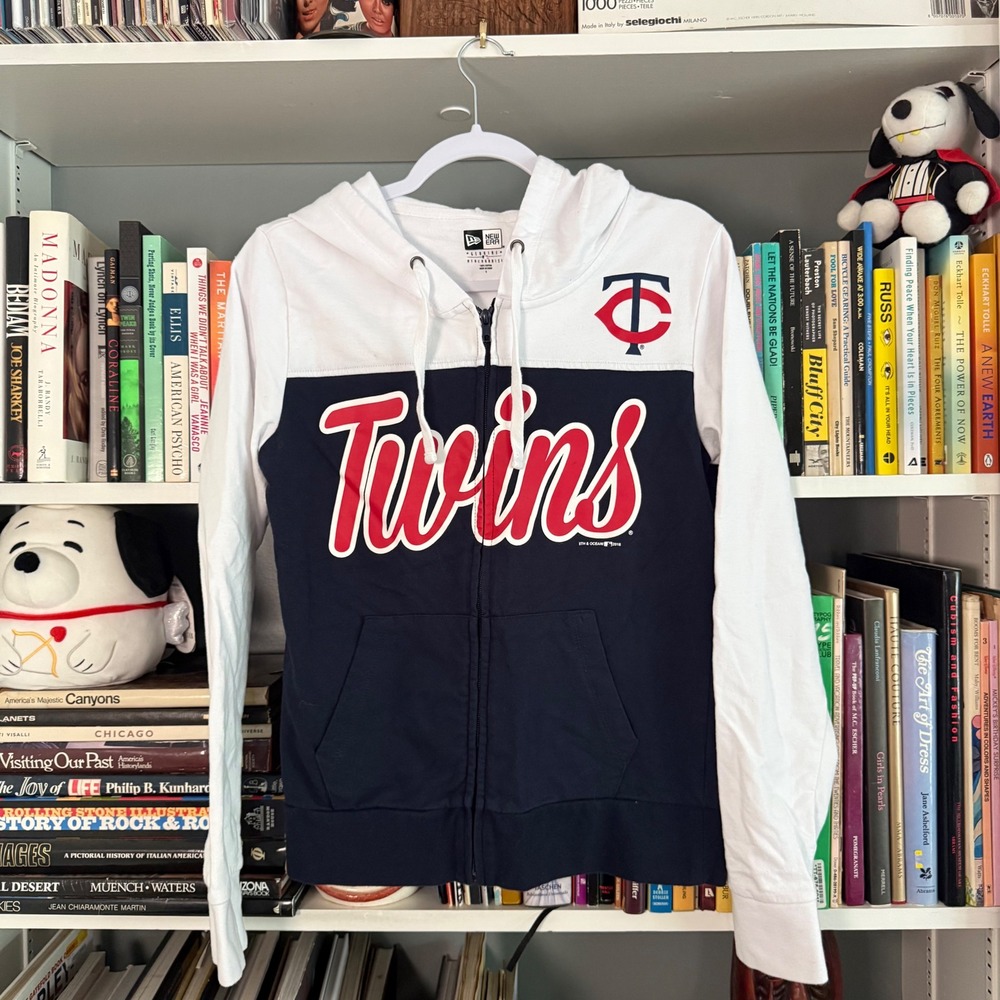 New Era Minnesota Twins MLB Full Zip Colorblock Hoodie Size S